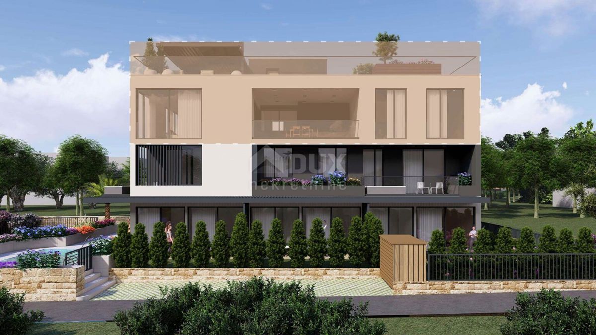 ZADAR, SUKOŠAN - Lussuoso attico in costruzione, 1a fila al mare B201