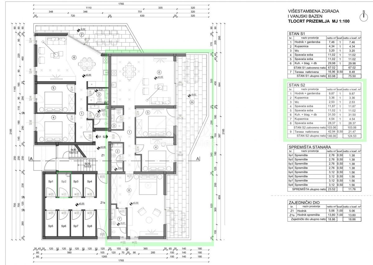 Appartamento Ližnjan, 128,91m2