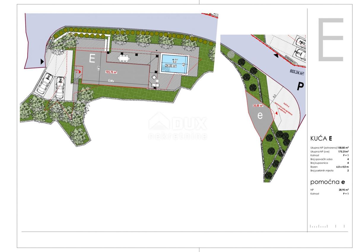 ISOLA DI KRK, TRIBULJE - terreno edificabile con progetto