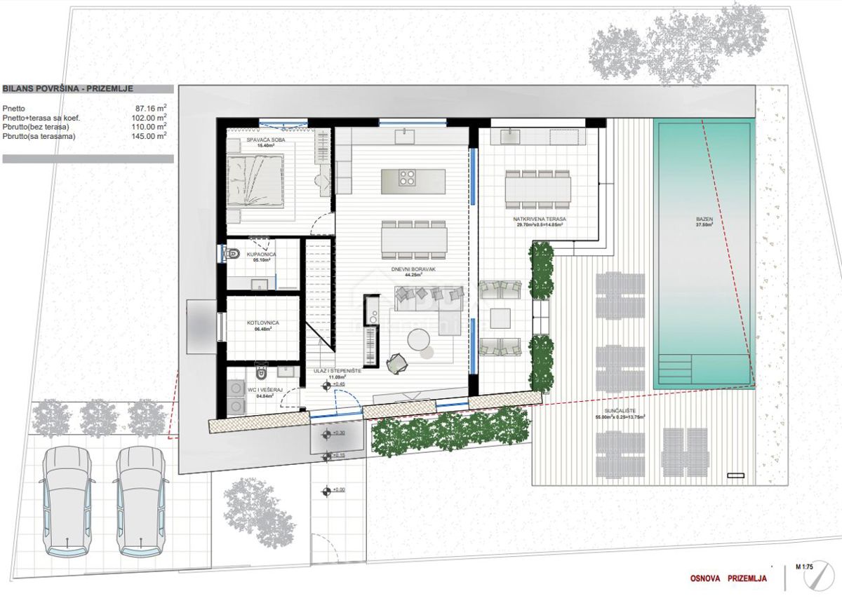 ISTRIA, LABIN - Casa dal design contemporaneo con piscina