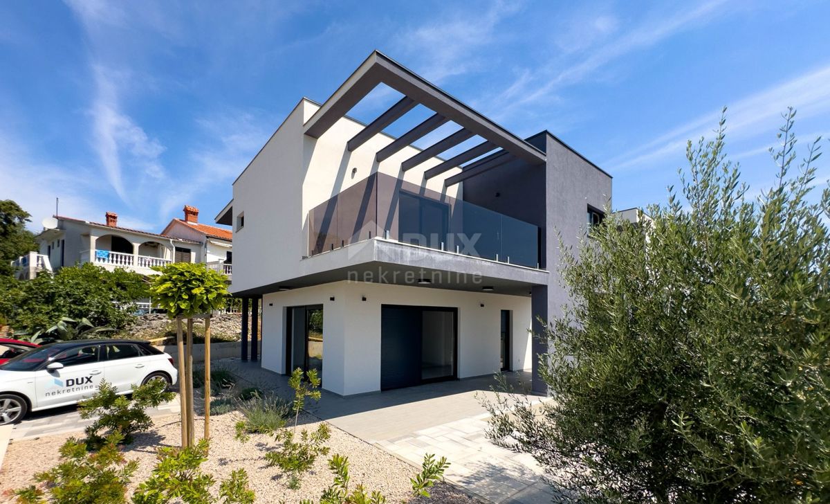 ISOLA DI KRK, CITTÀ DI KRK (dintorni) - moderna villa di lusso con piscina e vista mare