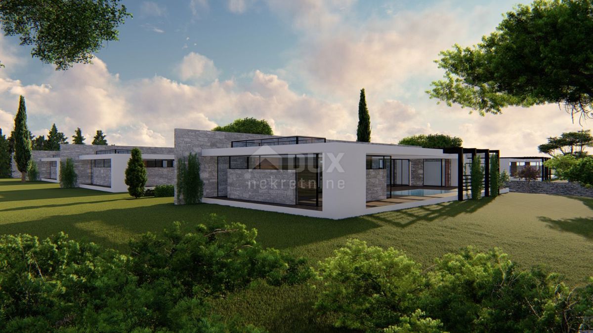 ISTRIA, VODNJAN - Progetto con permessi per 8 ville e costruzione avviata