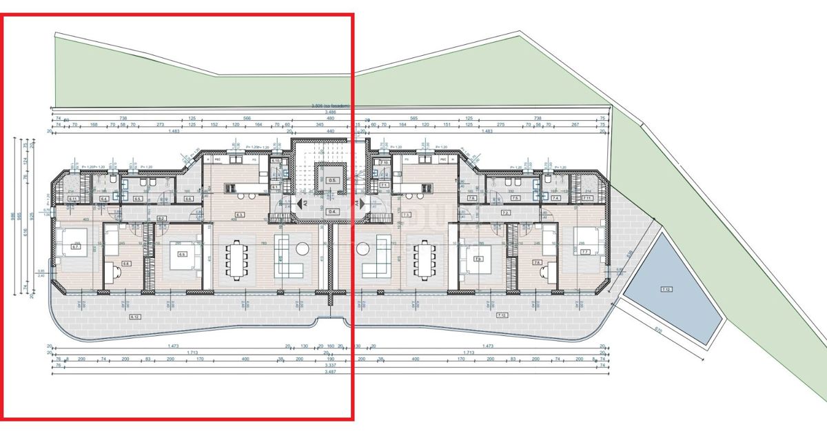 OPATIJA, CENTRO - Appartamento al 1° piano 157m2 con vista panoramica sul mare A3