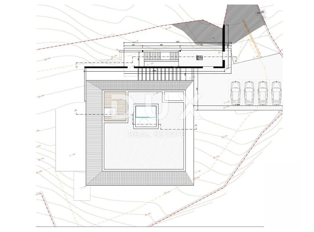 ISTRIA, BUJE - terreno con progetto concettuale per 1 villa, vicino a Cittanova e Umago