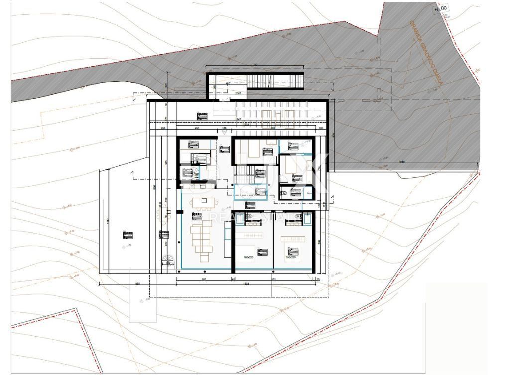 ISTRIA, BUJE - terreno con progetto concettuale per 1 villa, vicino a Cittanova e Umago