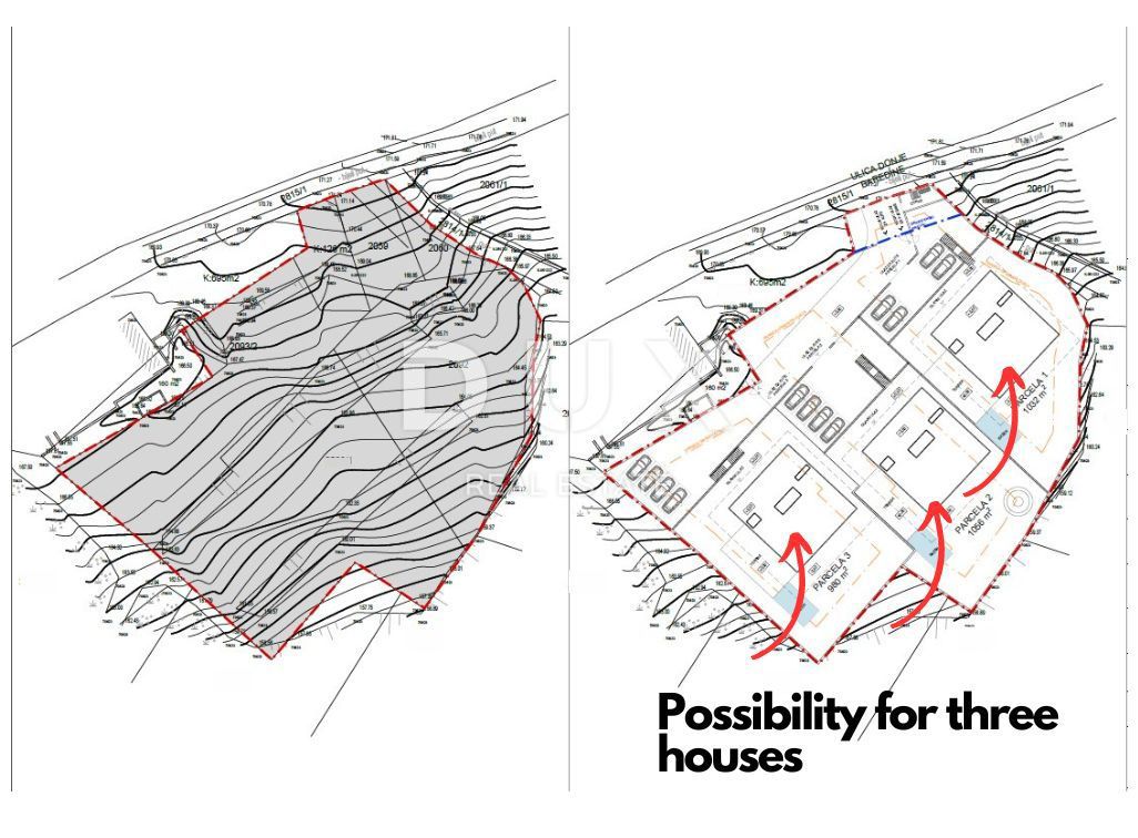 ISTRIA, BUJE - terreno con progetto concettuale per 1 villa, vicino a Cittanova e Umago