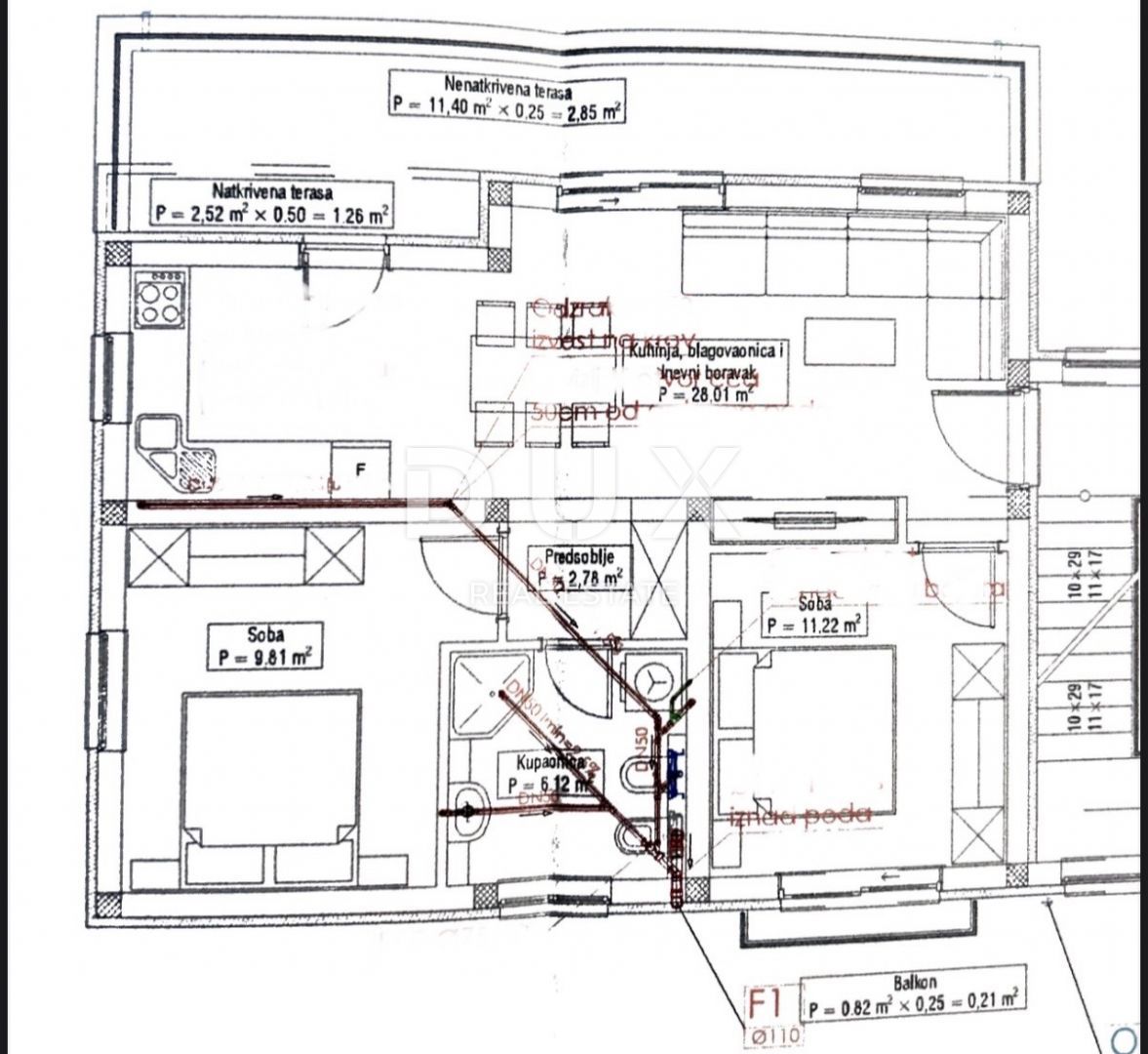 ZADAR, VRSI - appartamento in nuova costruzione S1 90 m²