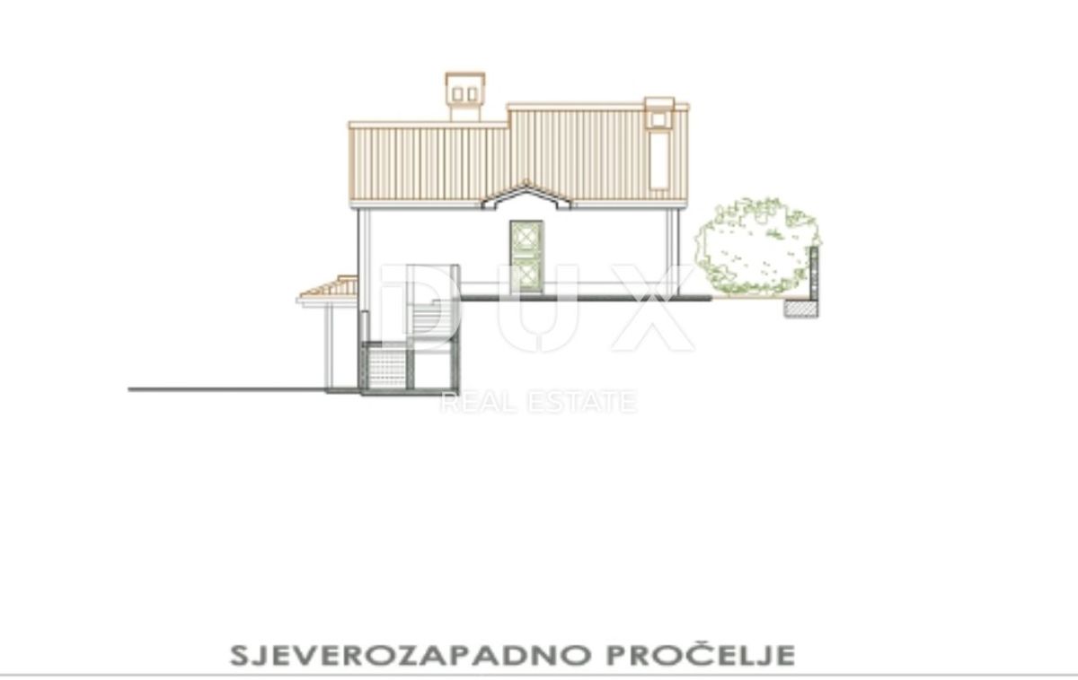 OPATIJA, LOVRAN - terreno edificabile 1320m2 CON PERMESSO DI COSTRUZIONE!!! per una villa bifamiliare - villa/edificio residenziale - appartamenti