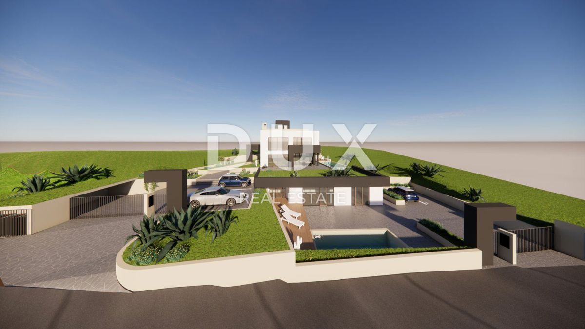 OPATIJA, LOVRAN, DOBREĆ - casa alta non finita 400 m2 con vista panoramica sul mare