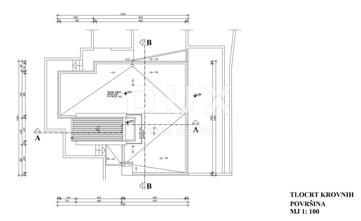 OPATIJA, LOVRAN, DOBREĆ - casa alta non finita 400 m2 con vista panoramica sul mare