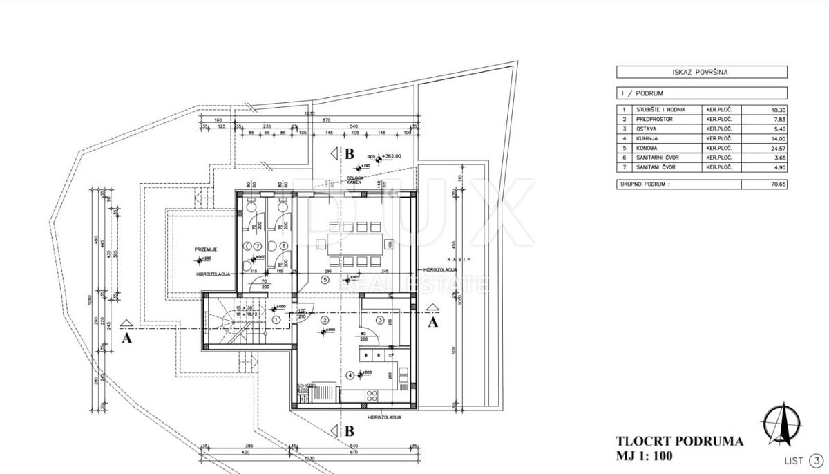 OPATIJA, LOVRAN, DOBREĆ - casa alta non finita 400 m2 con vista panoramica sul mare