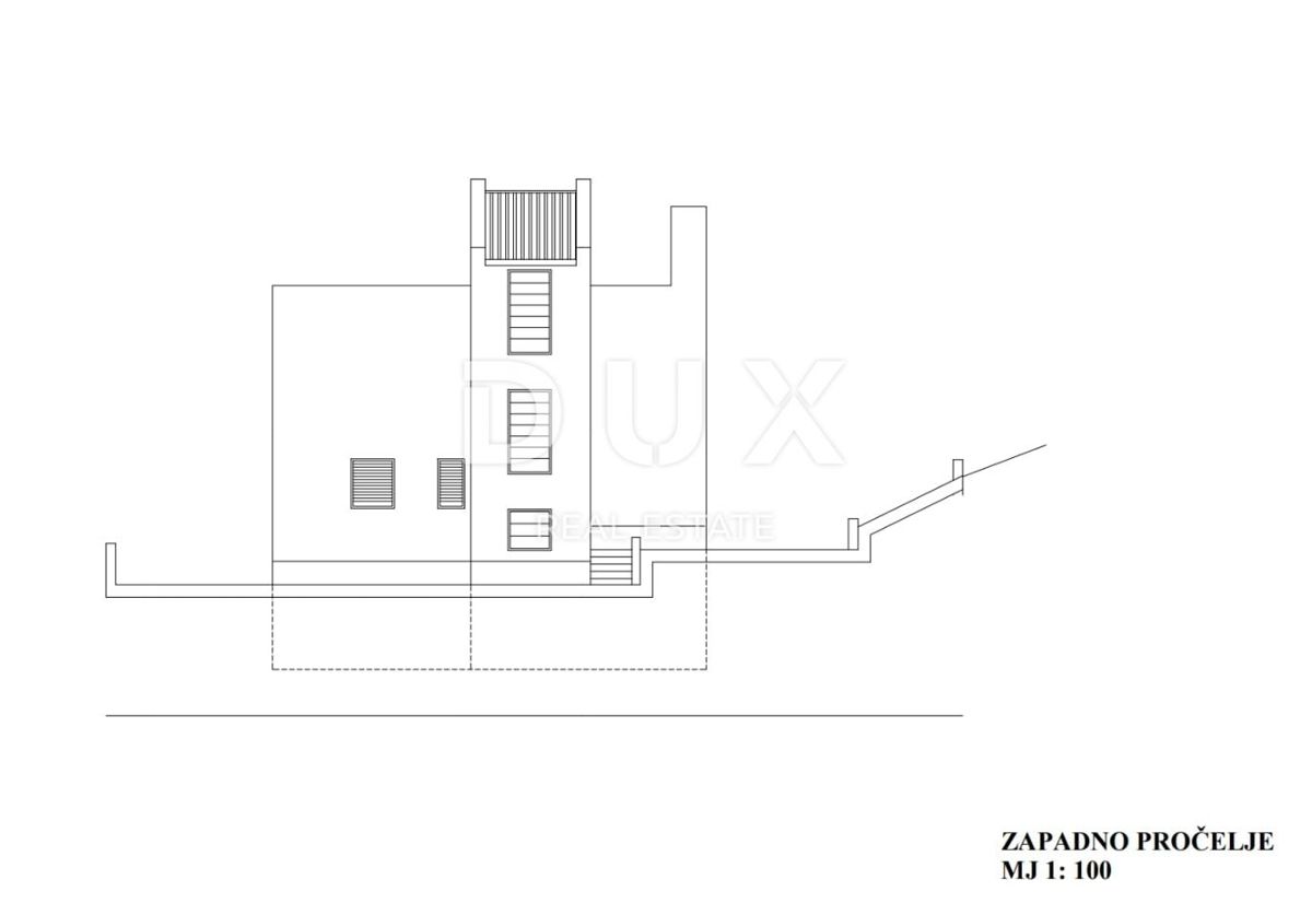 OPATIJA, LOVRAN, DOBREĆ - casa alta non finita 400 m2 con vista panoramica sul mare