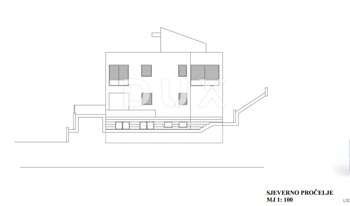 OPATIJA, LOVRAN, DOBREĆ - casa alta non finita 400 m2 con vista panoramica sul mare