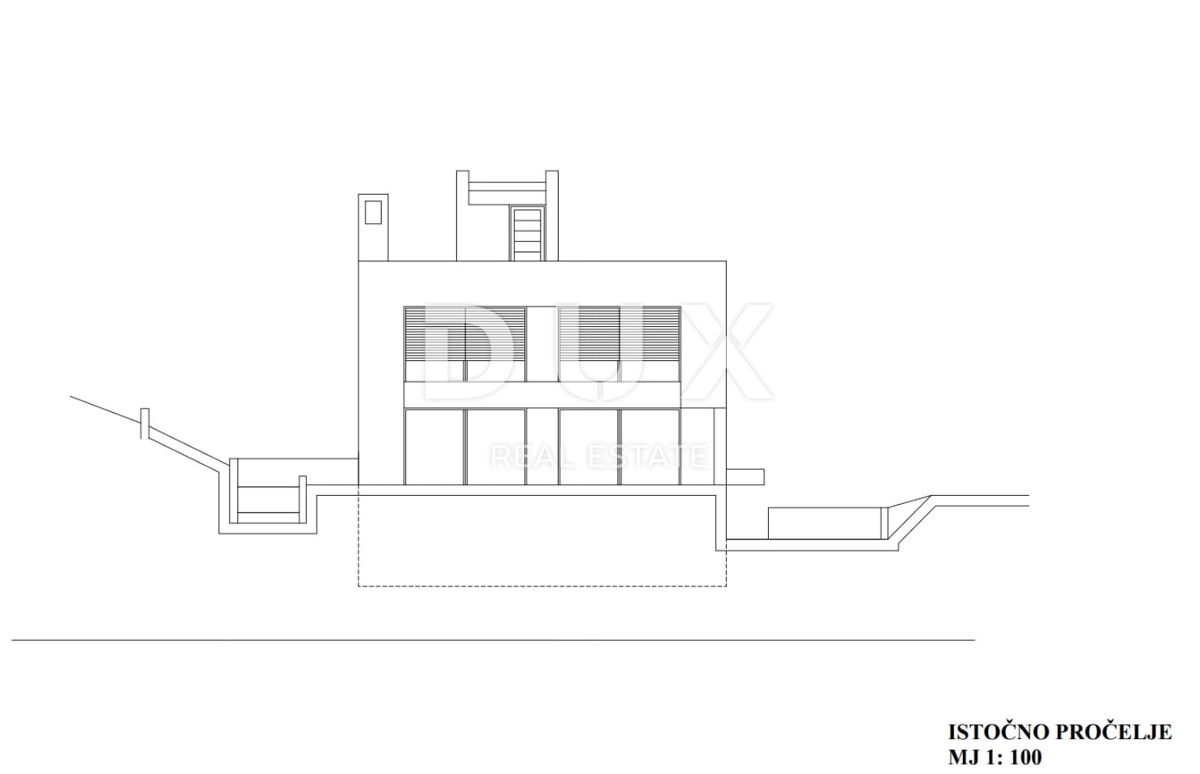 OPATIJA, LOVRAN, DOBREĆ - casa alta non finita 400 m2 con vista panoramica sul mare