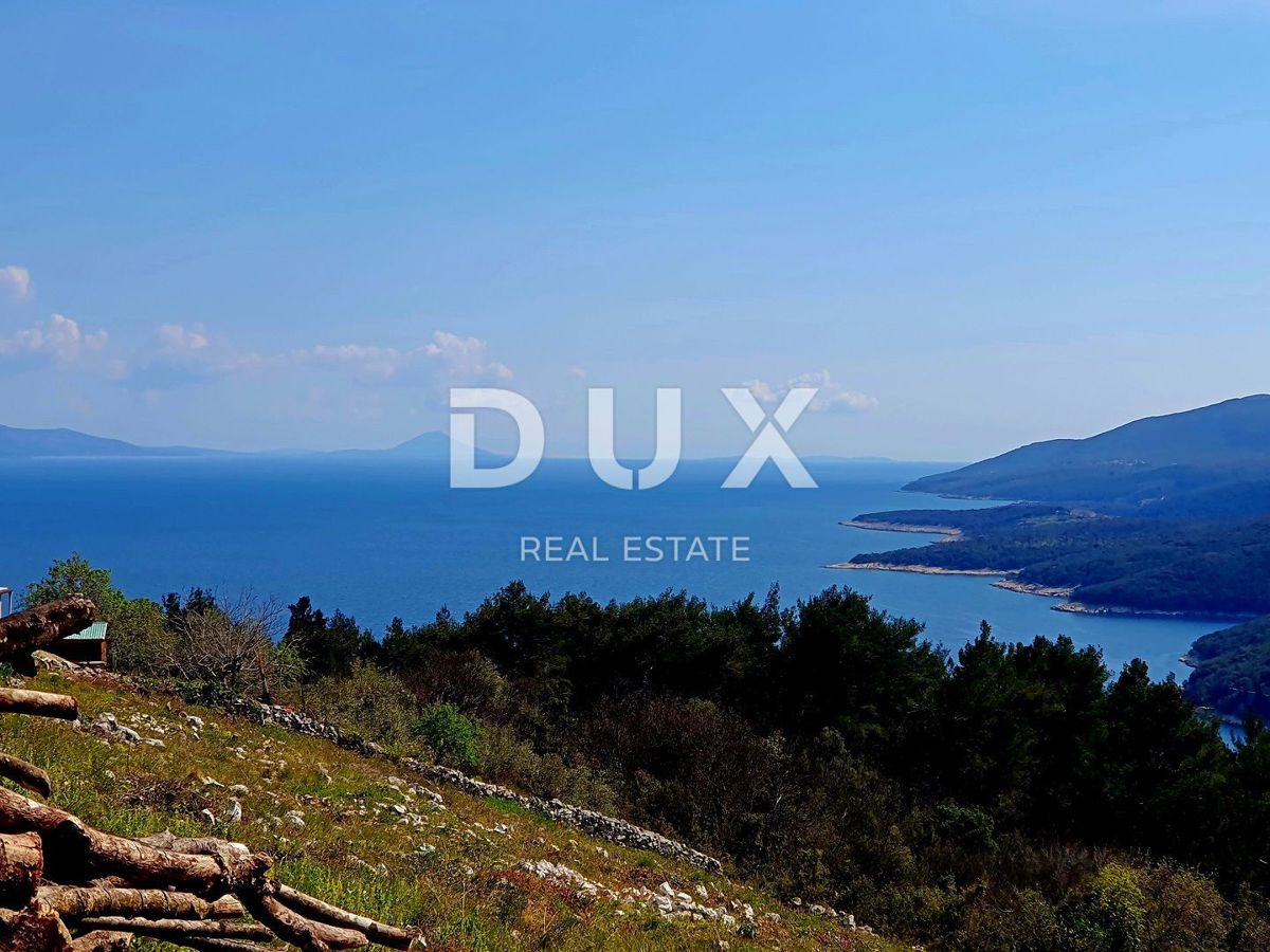 ISTRIA, RABAC - Terreno edificabile unico con vista panoramica sul mare