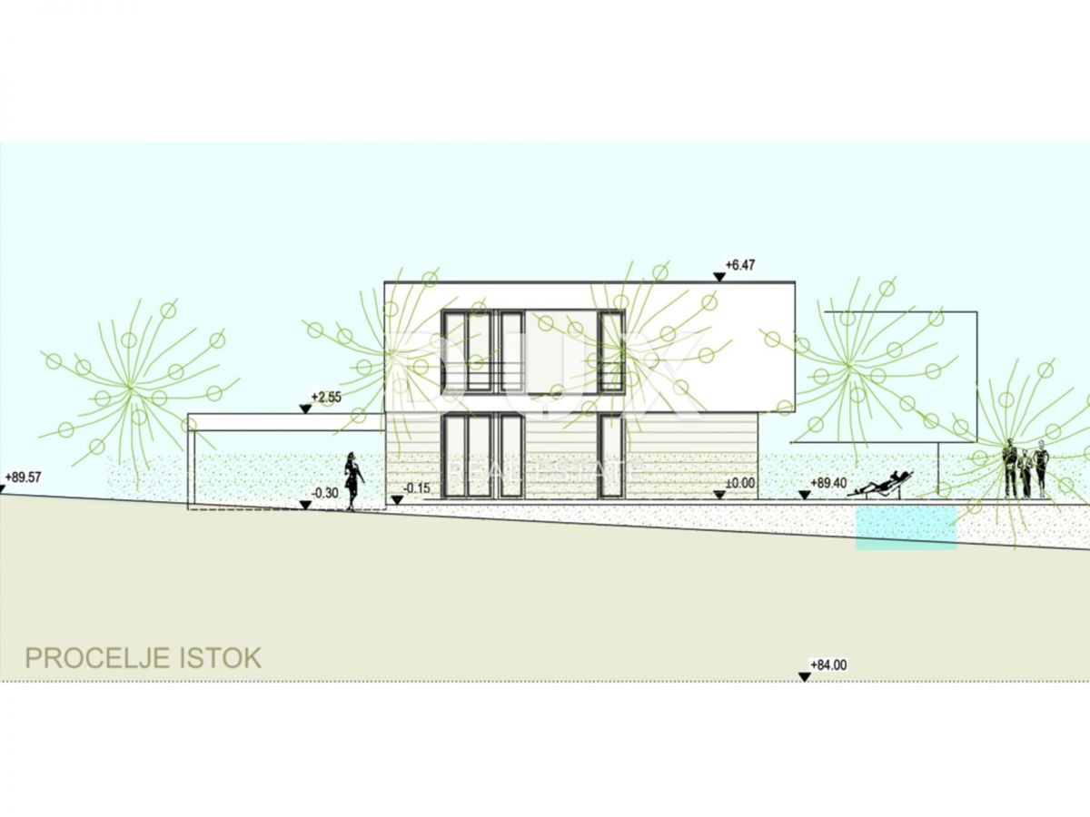 ISTRIA, PARENZO - Casa di architettura moderna con piscina