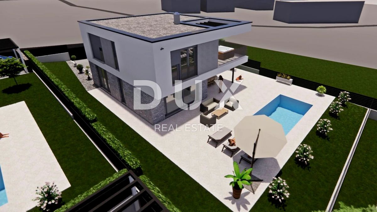 ISTRIA, PARENZO - Casa di architettura moderna con piscina