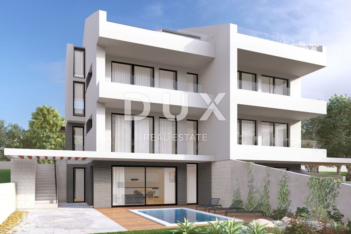 CRIKVENICA, DRAMALJ - Appartamento duplex con piscina a 300 metri dal mare!