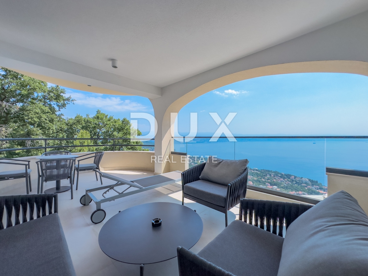 OPATIJA, LOVRAN – Appartamento esclusivo con vista panoramica e piscina