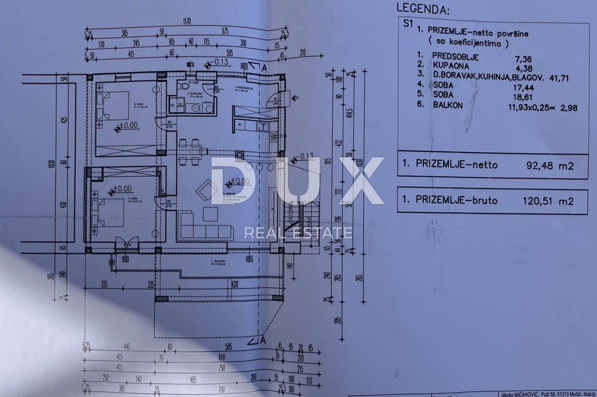 MATULJI - Offerta rara: nuovo edificio in pieno centro!