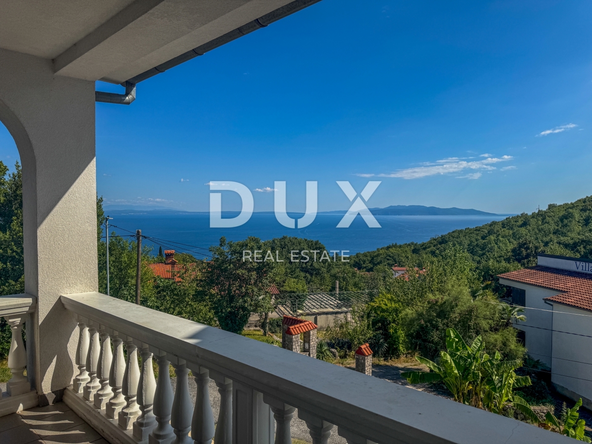 OPATIJA, POBRI - spaziosa casa indipendente con vista mare, giardino e diverse unità abitative