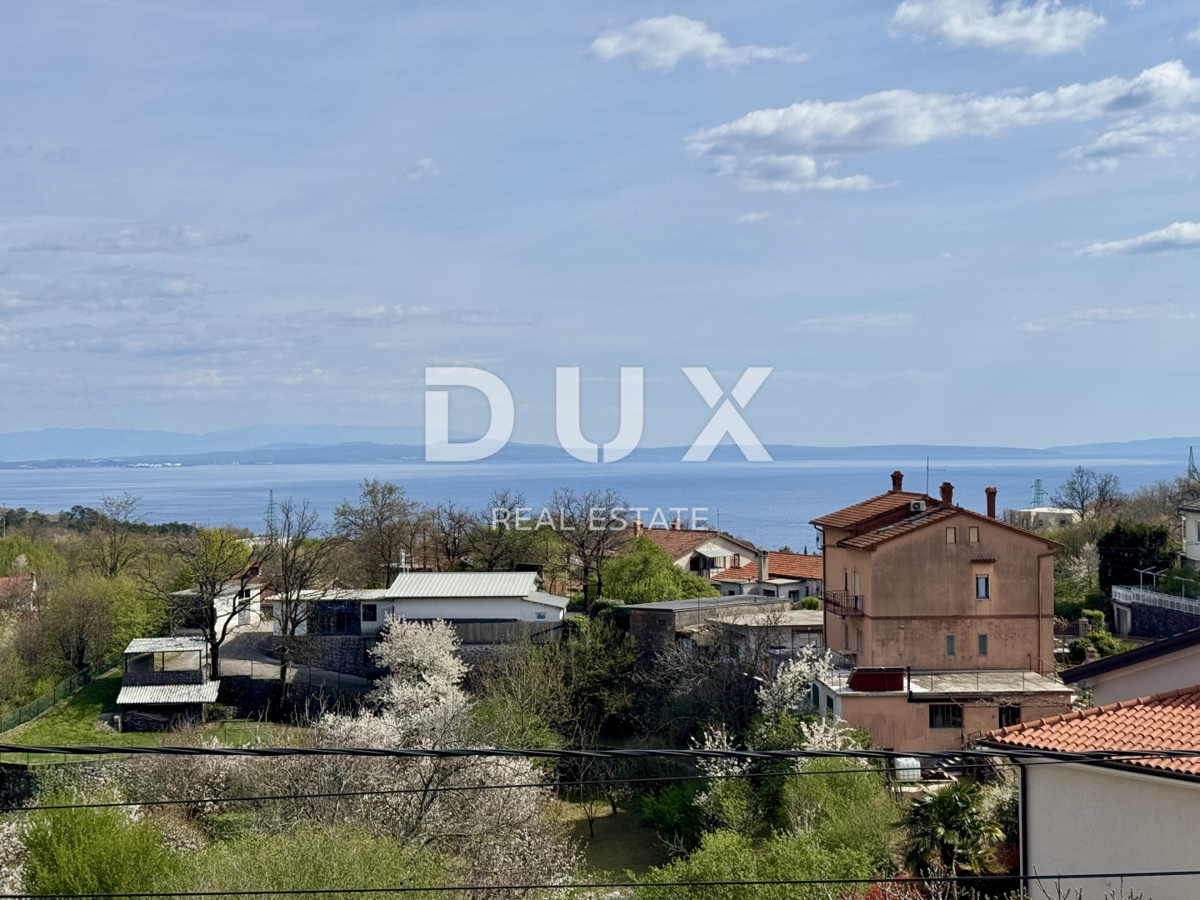 OPATIJA, MATULJI - casa bifamiliare con vista mare con grande potenziale abitativo e di investimento nel Quarnero