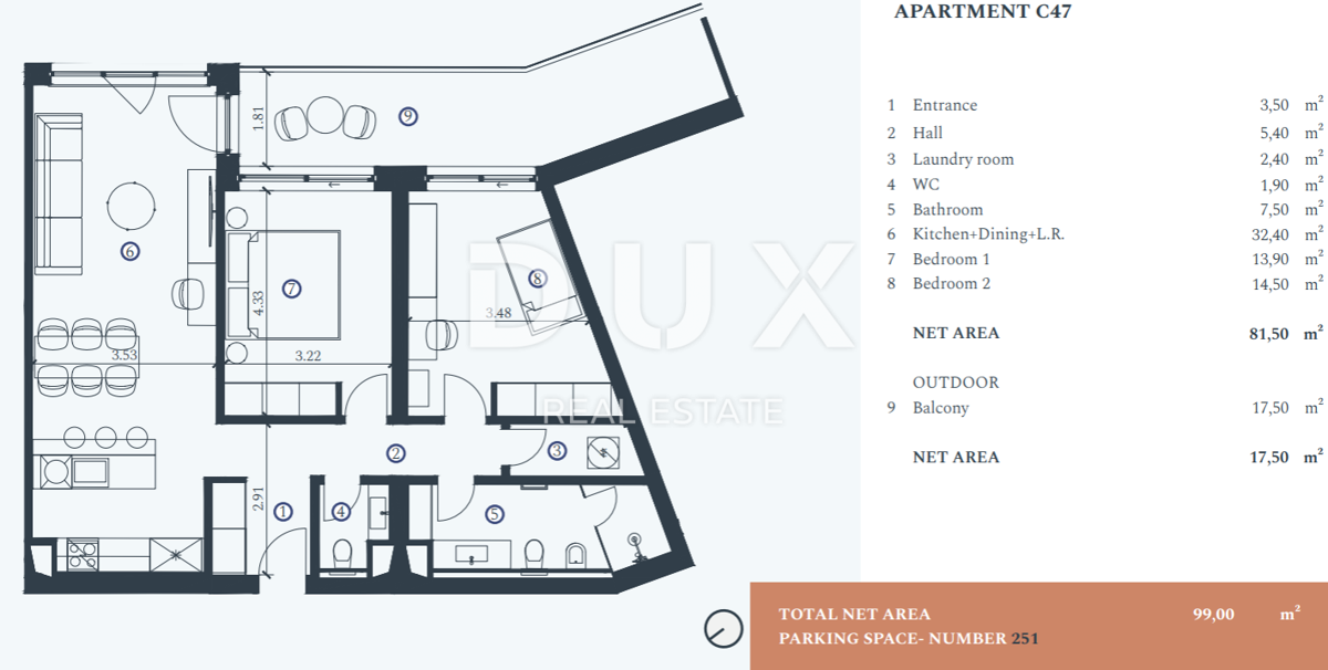 Appartamento Savudrija, Umag, 103,60m2