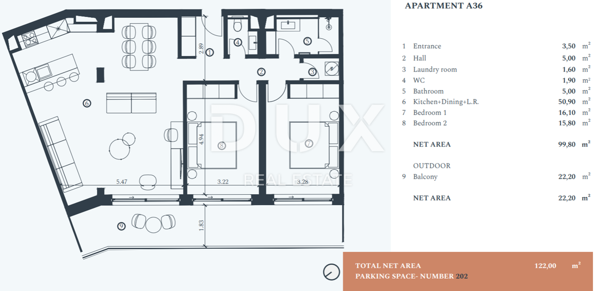 Appartamento Savudrija, Umag, 103,60m2