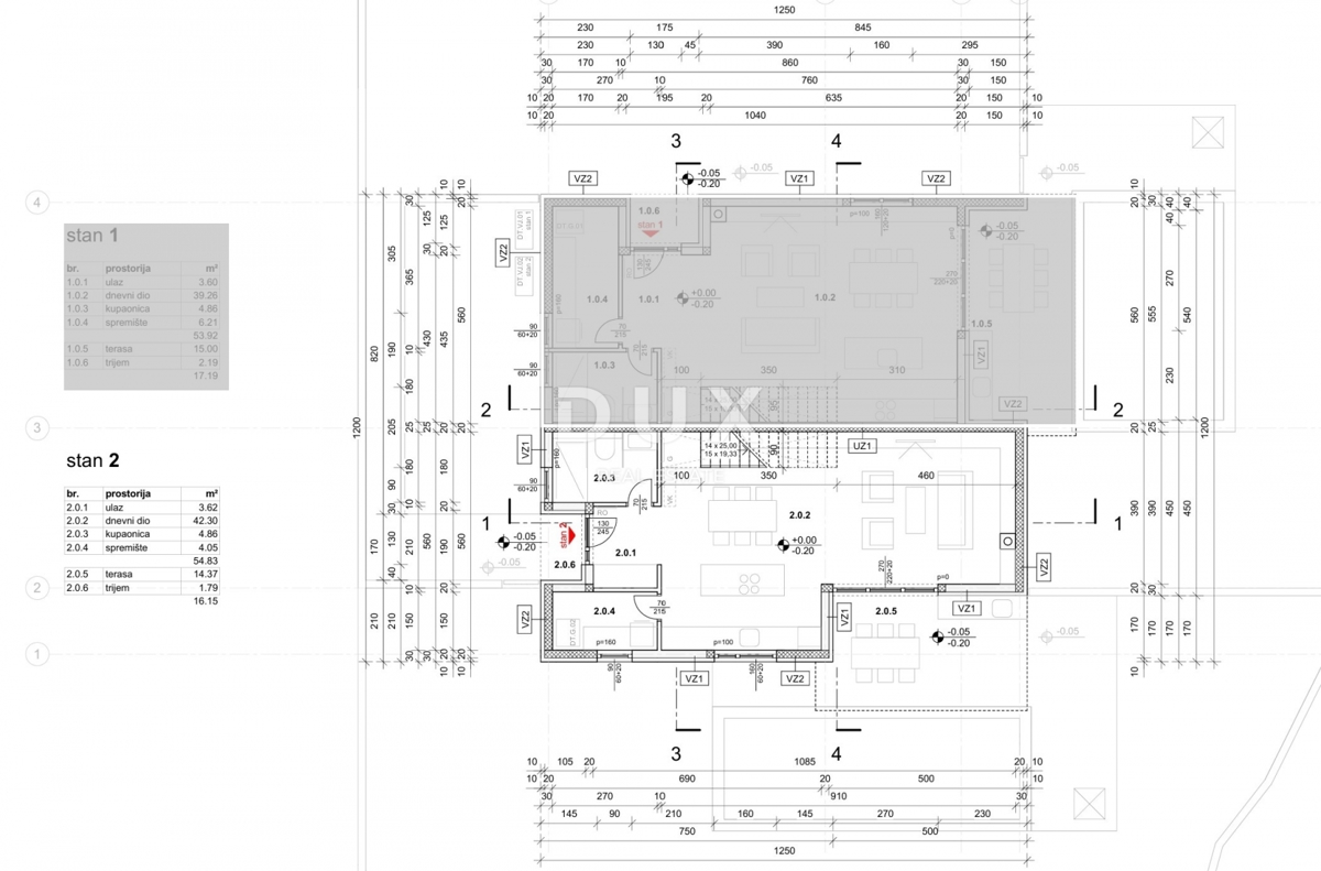 ISOLA DI KRK, MALINSKA - Casa bifamiliare di nuova costruzione in una posizione fantastica!