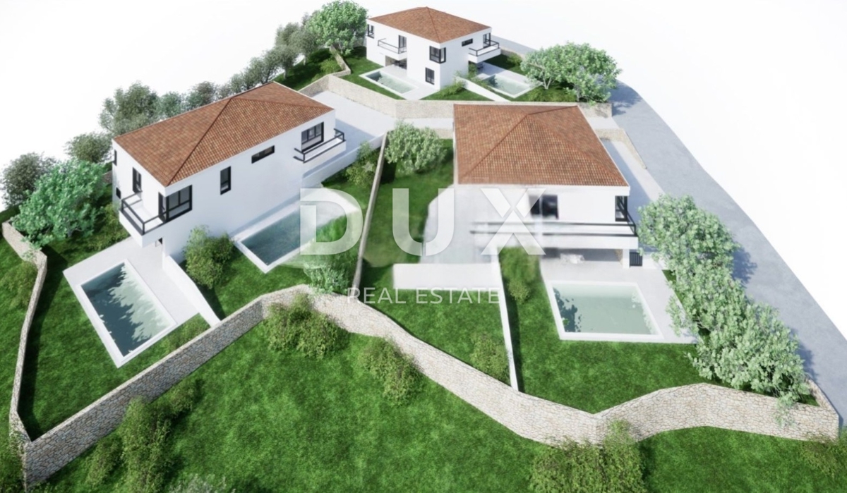 ISOLA DI KRK, MALINSKA - Casa bifamiliare di nuova costruzione in una posizione fantastica!