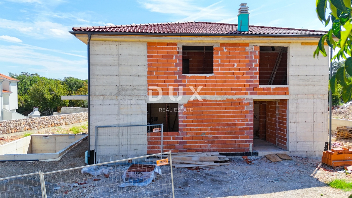 ISOLA DI KRK, MALINSKA - Casa bifamiliare di nuova costruzione in una posizione fantastica!