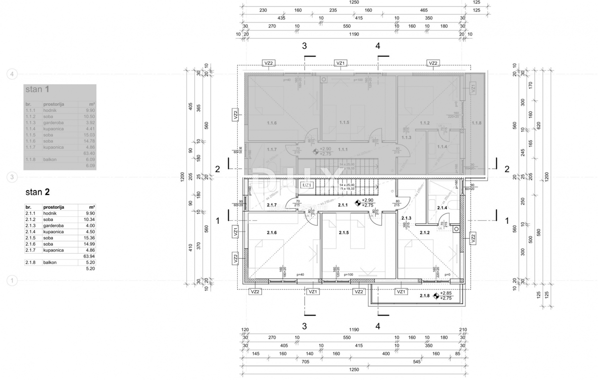 ISOLA DI KRK, MALINSKA - Casa bifamiliare di nuova costruzione in una posizione fantastica!