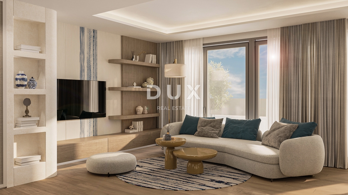 RIJEKA, KANTRIDA - Appartamento di 94 m2 in un lussuoso edificio di nuova costruzione a soli 250 metri dal mare con garage e vista panoramica sul mare