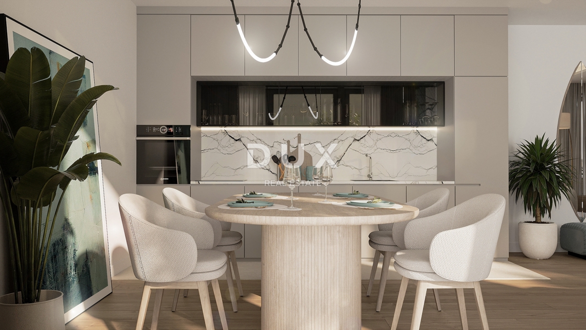 RIJEKA, KANTRIDA - Appartamento di 94 m2 in un lussuoso edificio di nuova costruzione a soli 250 metri dal mare con garage e vista panoramica sul mare