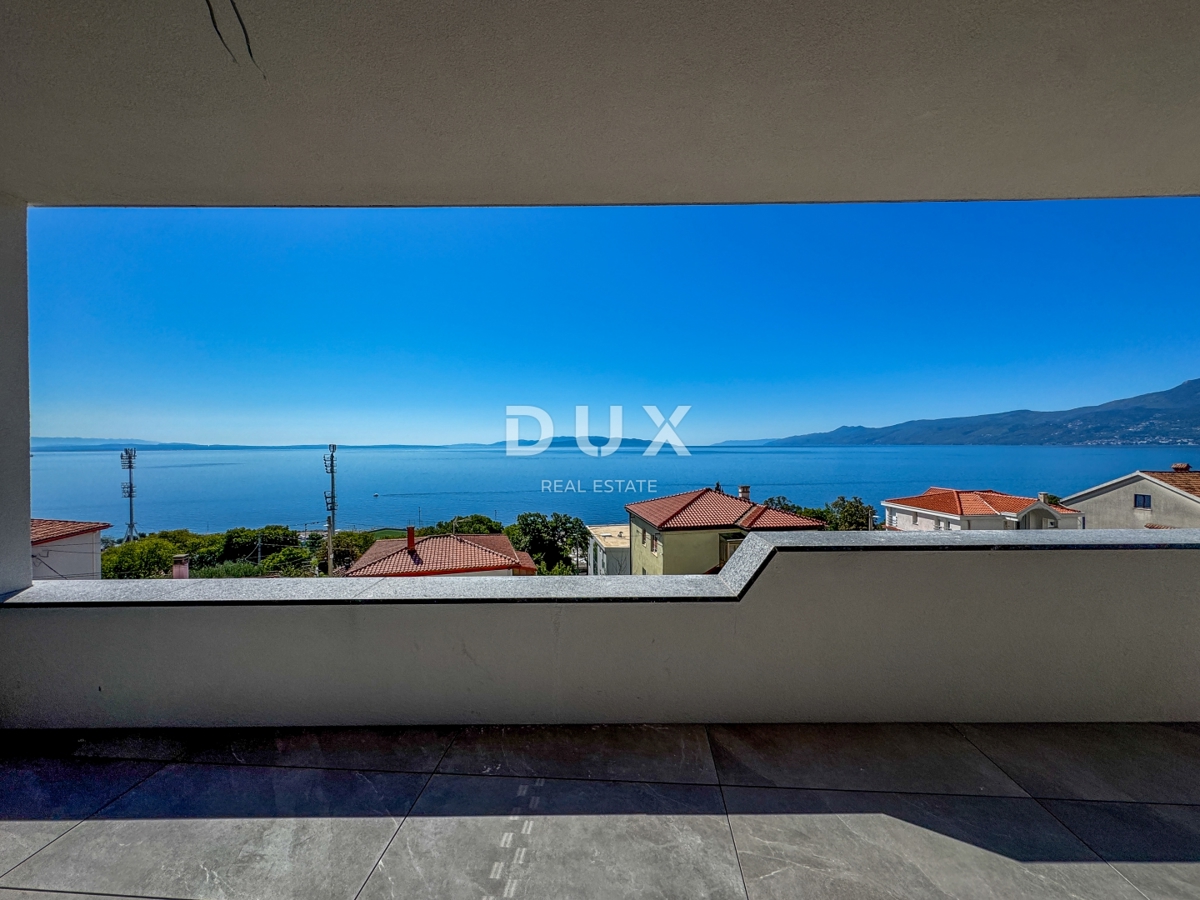 RIJEKA, KANTRIDA - Appartamento di 94 m2 in un lussuoso edificio di nuova costruzione a soli 250 metri dal mare con garage e vista panoramica sul mare