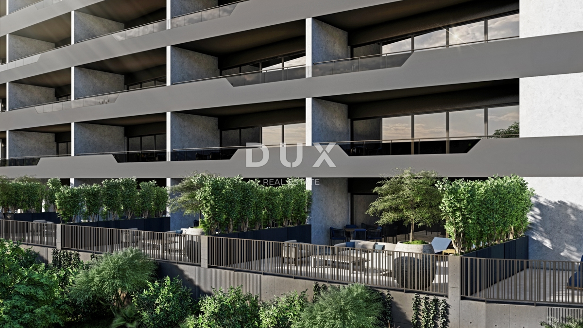 RIJEKA, KANTRIDA - Appartamento di 107 m2 in un lussuoso edificio di nuova costruzione a soli 250 metri dal mare con garage e vista panoramica sul mare