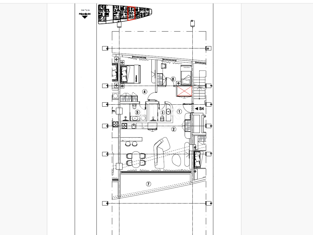RIJEKA, KANTRIDA - Appartamento di 107 m2 in un lussuoso edificio di nuova costruzione a soli 250 metri dal mare con garage e vista panoramica sul mare