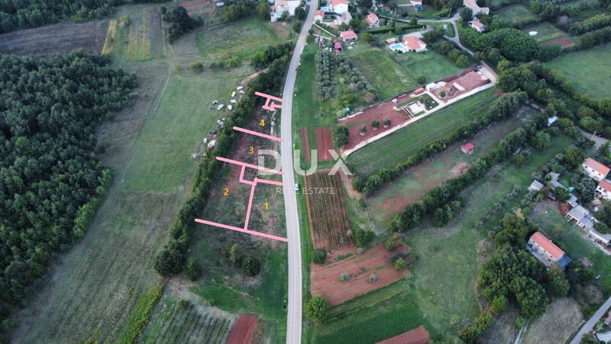 ISTRIA, BARBAN - Opportunità di investimento! Terreni edificabili con vista mare con progetto concettuale!