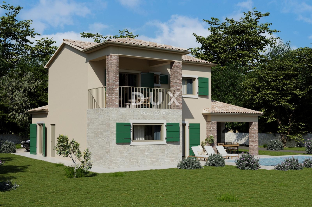 ISTRIA, ŽMINJ - Nuova casa mediterranea con vista sui vigneti in un complesso privato!