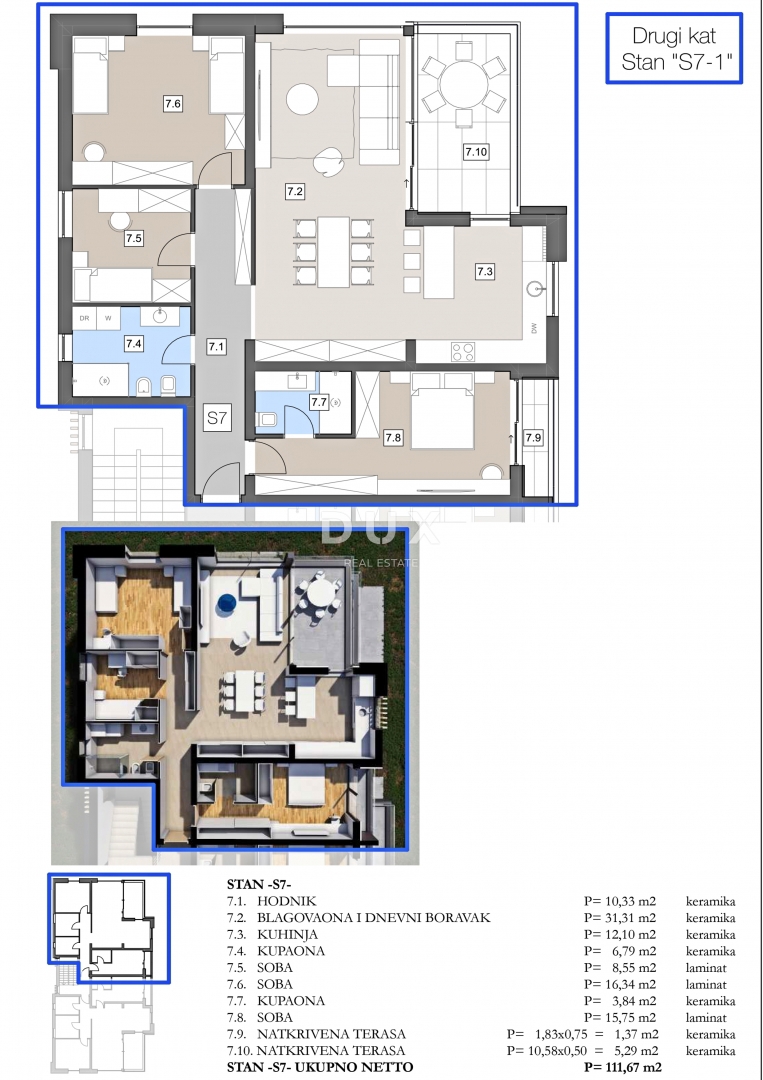 ISTRIA, ALBONA - Spazioso appartamento in un moderno edificio di nuova costruzione