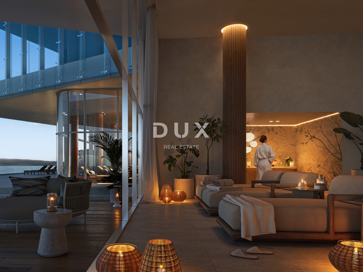 NOVI VINODOLSKI – Appartamento di 61 m² in un resort esclusivo, prima fila al mare con spiaggia privata