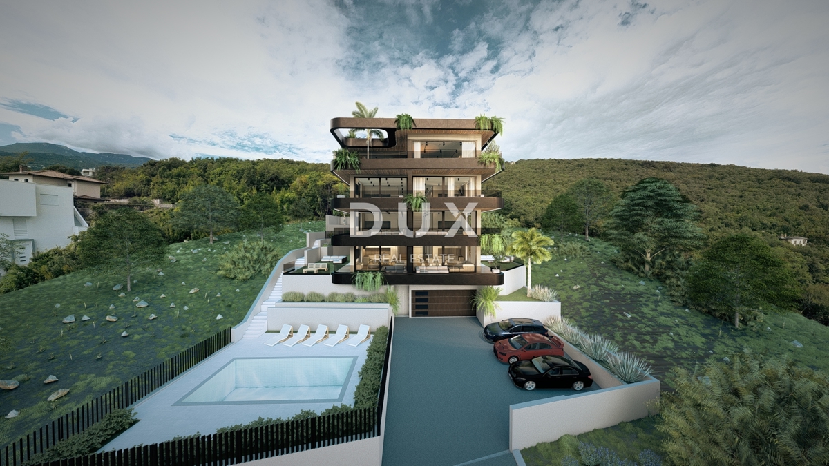 OPATIJA, IČIĆI - Appartamento premium con terrazza e vista spettacolare