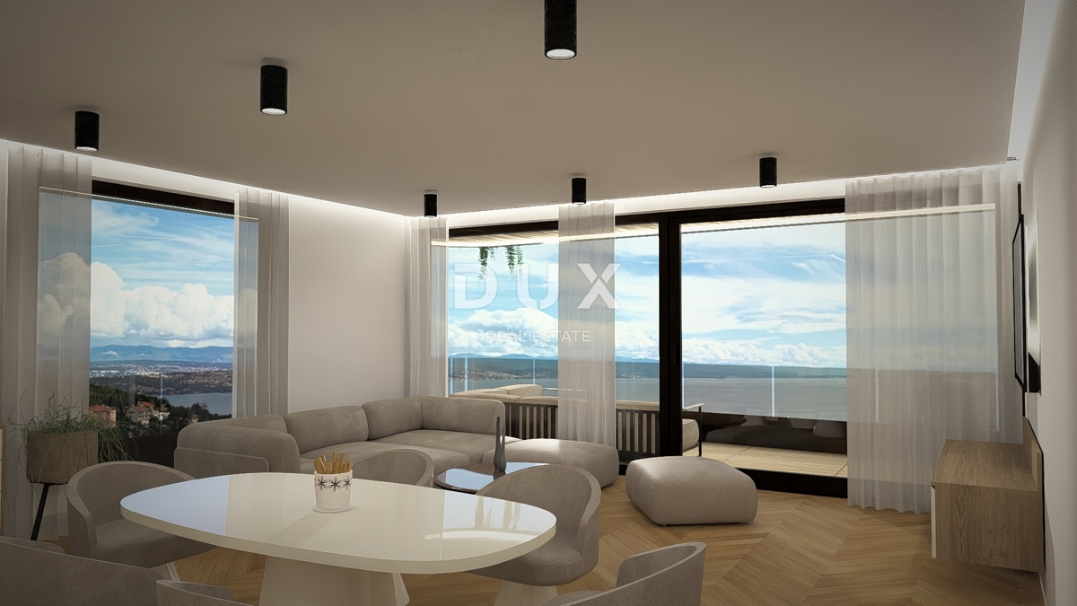 OPATIJA, IČIĆI - Appartamento premium con terrazza e vista spettacolare