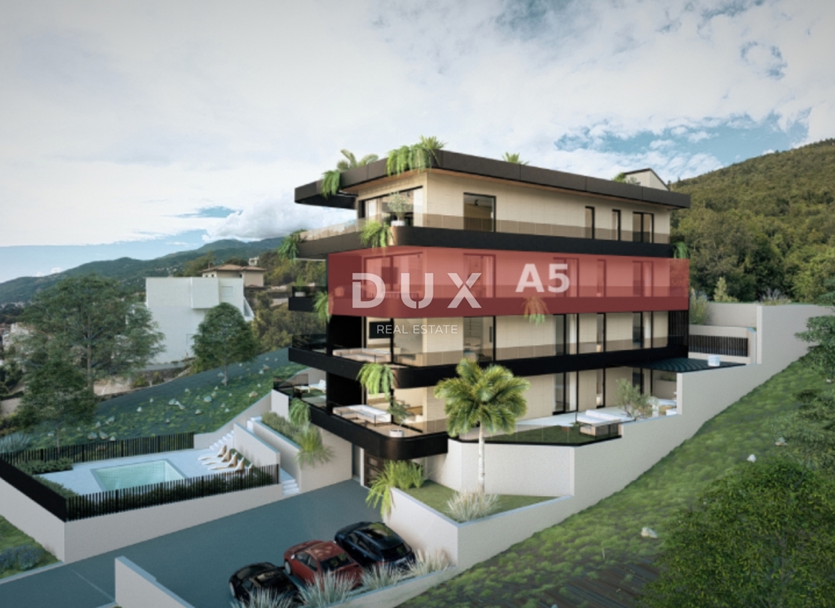 OPATIJA, IČIĆI - Appartamento premium con terrazza e vista spettacolare