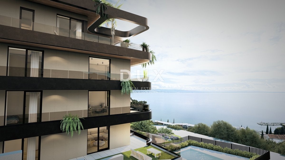 OPATIJA, IČIĆI - Appartamento premium con terrazza e vista spettacolare