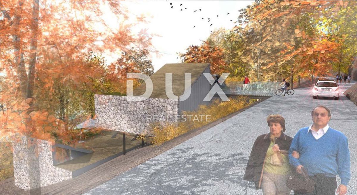 GORSKI KOTAR, FUŽINE - un progetto unico nel cuore del Gorski Kotar, terreno edificabile di 2140 m2 con progetto per una villa, opportunità di investimento!