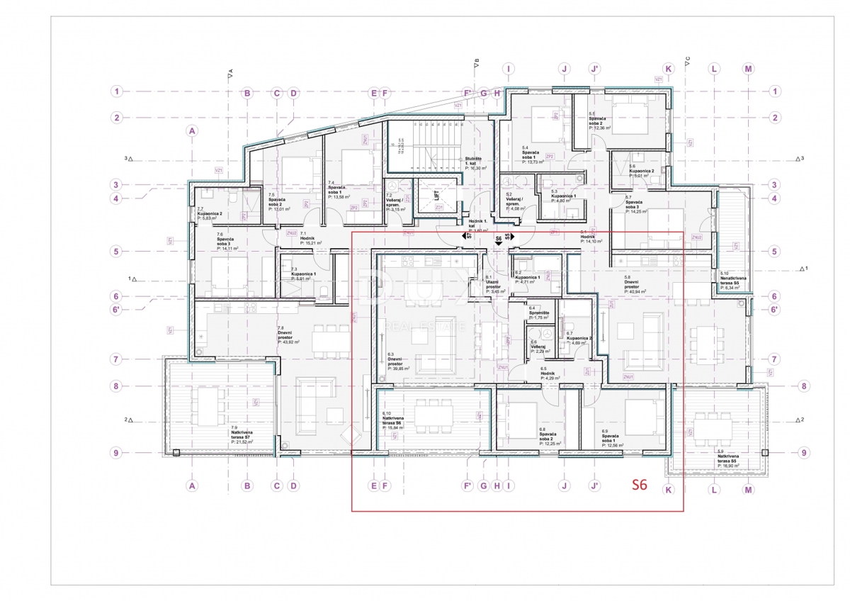 ŠIBENIK, VODICE – Lussuoso appartamento con tre camere da letto con ascensore e vista panoramica sul mare