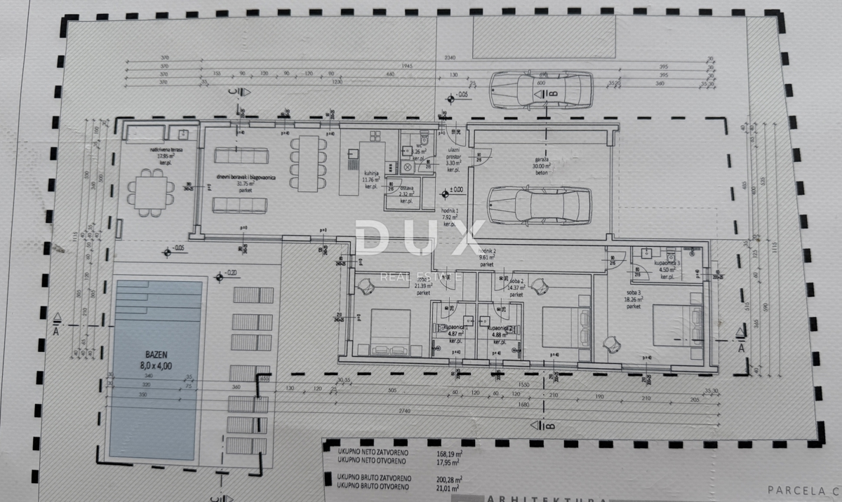 ZADAR, ZEMUNIK G. – Villa moderna di lusso (B) a un piano con piscina