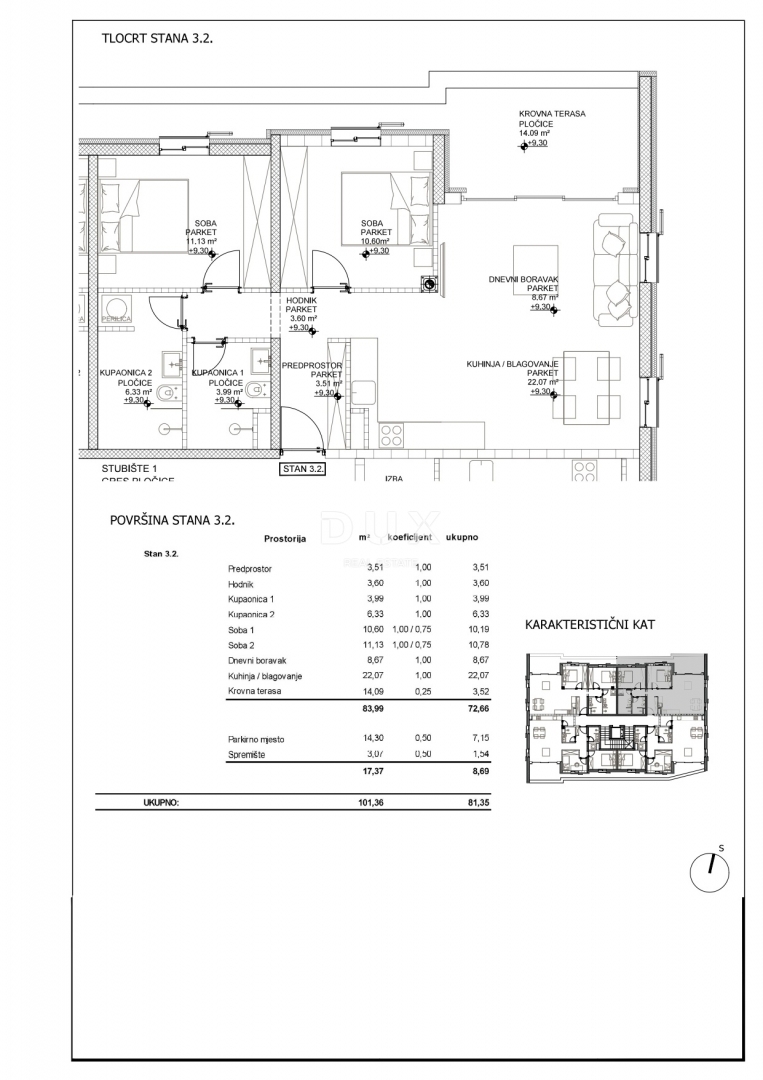 ISOLA DI CHERSO, CITTÀ DI CHERSO - splendido edificio nuovo in posizione privilegiata, proprio nel centro, a 50 metri dal mare