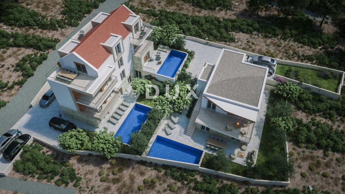 ROGOZNICA, STIVAŠNICA – Appartamento al piano terra con piscina e vista mare